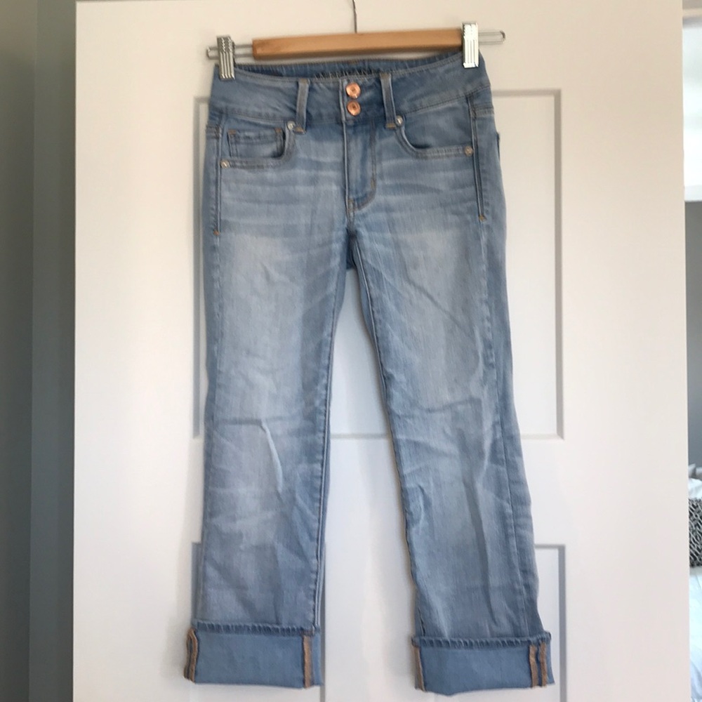 American Eagle super stretch cropped jeans